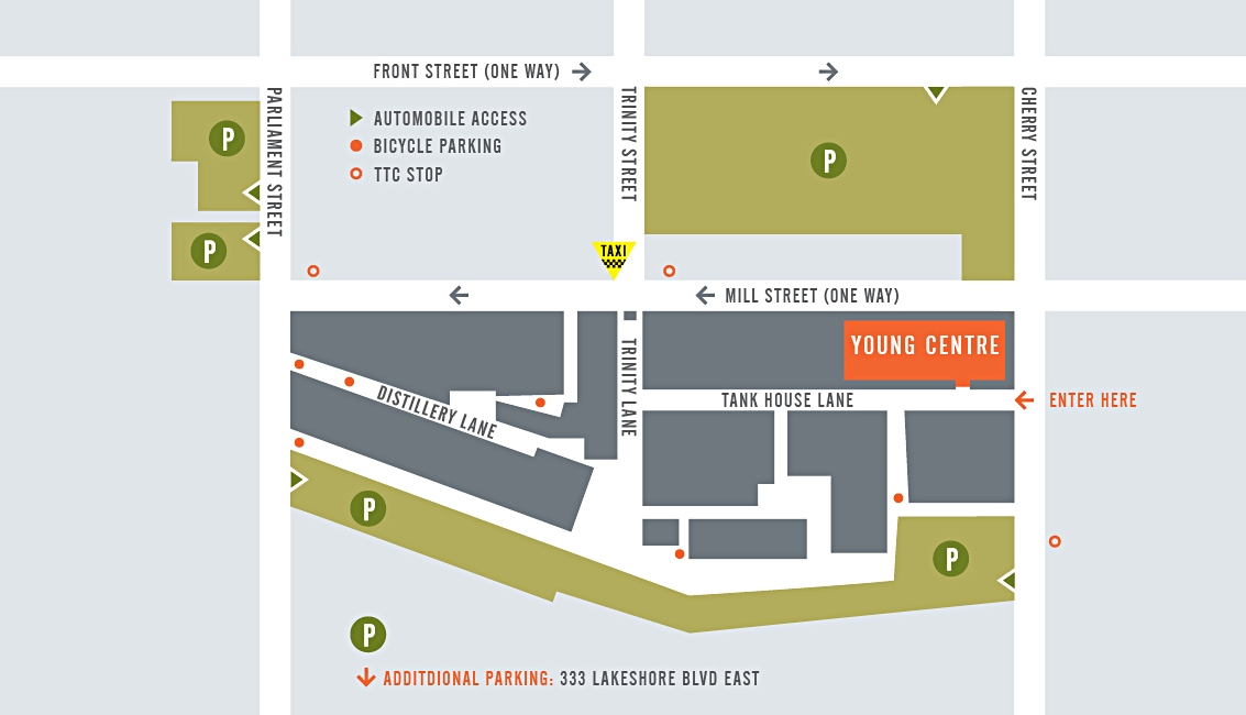 Young Centre Parking Map